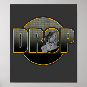 Póster DROP DnB Drumnbass dubstep Jungle Hardstyle DJ