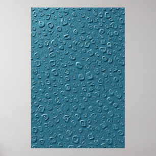 Póster Droplets digitales Grabado en relieve sobre la sup
