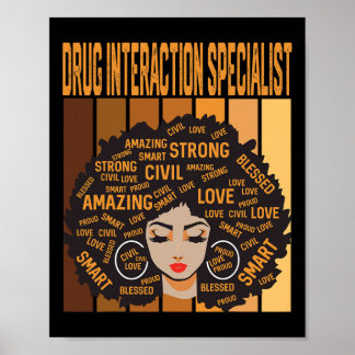 Póster Drug Interaction Specialist Black History Month Pr