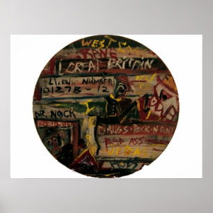 PÓSTER DRUGS AND ROCK N ROLL