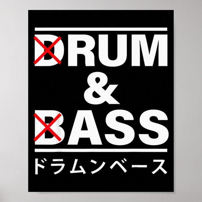 Póster Drum And B Japanese Funny  (Frente)