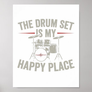 Póster Drummer   Band drums musician gifts