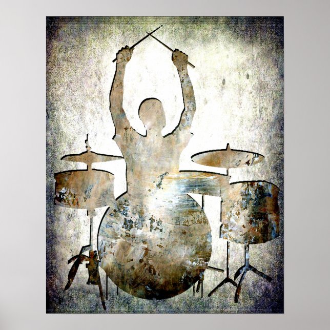 Póster Drummer, derechos reservados Karen J Williams (Frente)