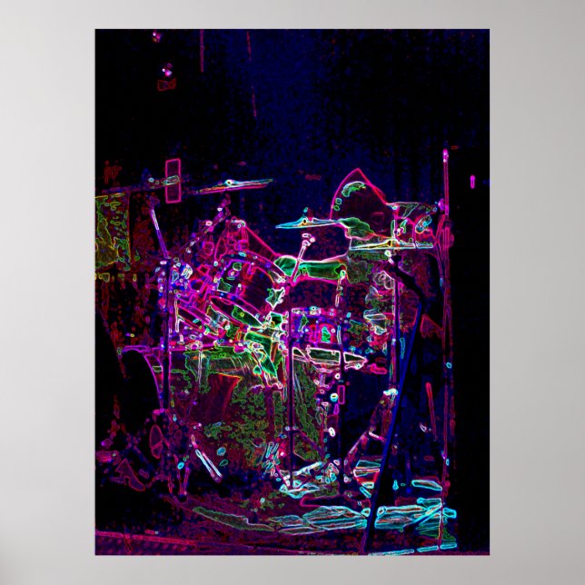 Póster Drummer eléctrico (Frente)