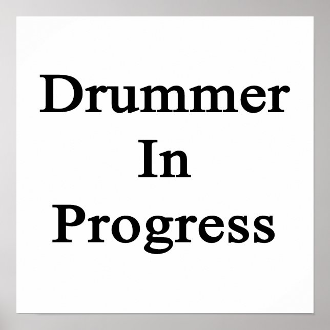 Póster Drummer en curso (Frente)