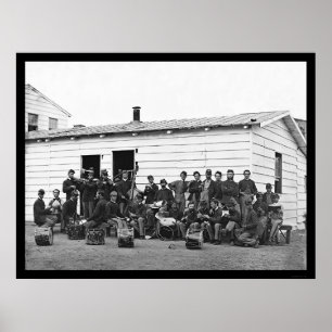Póster Drummers at Leisure in Washington, DC 1865