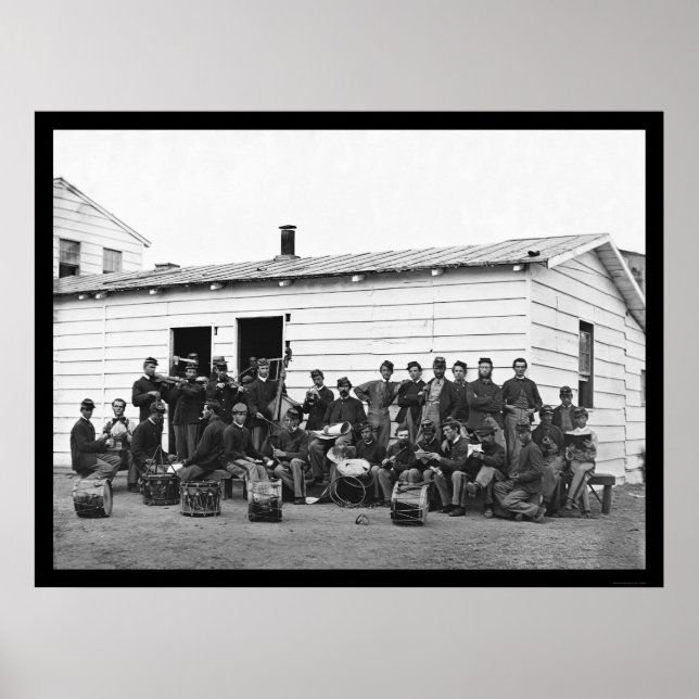 Póster Drummers at Leisure in Washington, DC 1865 (Frente)