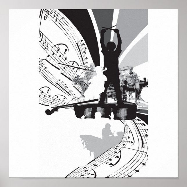 Póster drums cello (Frente)