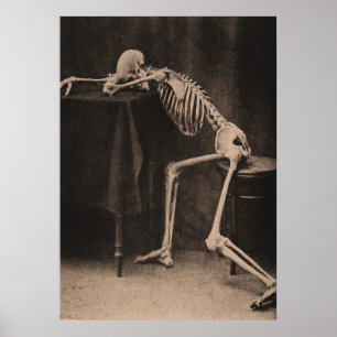 Póster Drunk Skeleton