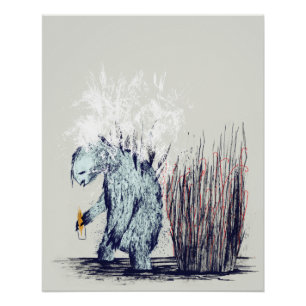 Póster Drunk Sloth