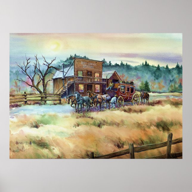 Póster DRY CREEK STATION by SHARON SHARPE (Frente)