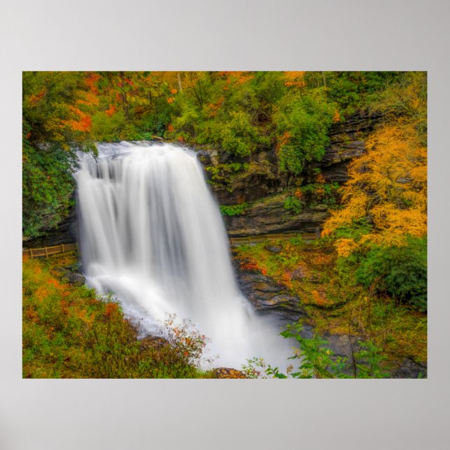 Póster Dry Falls North Carolina (Frente)
