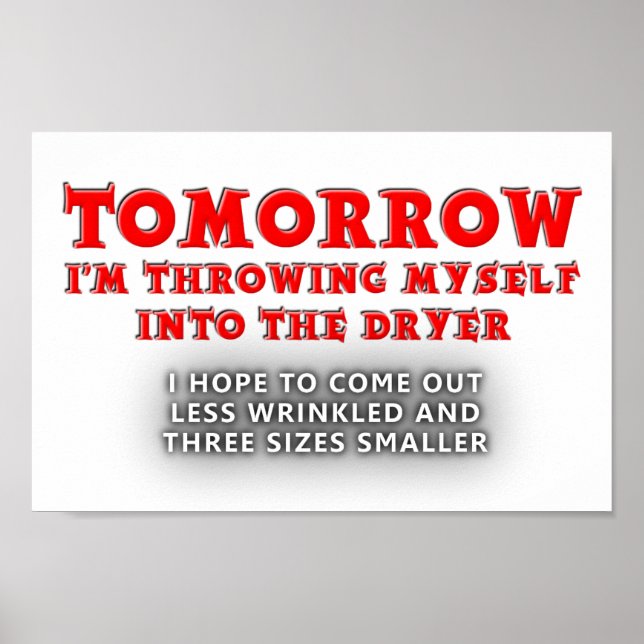 Póster Dryer of Youth Funny Poster (Frente)