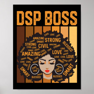 Póster Dsp Boss Powerful Black History Month Black Pride 