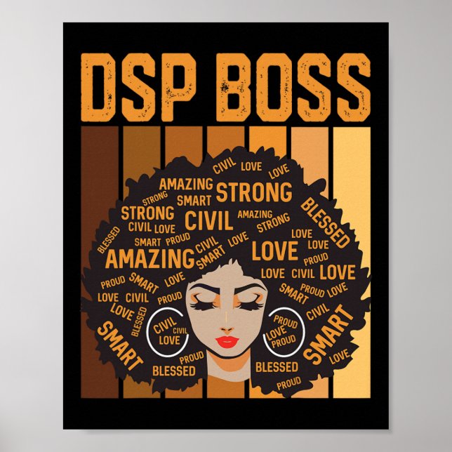 Póster Dsp Boss Powerful Black History Month Black Pride  (Frente)