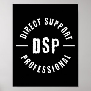 Póster Dsp Soporte Directo Enfermera Profesional Dsp