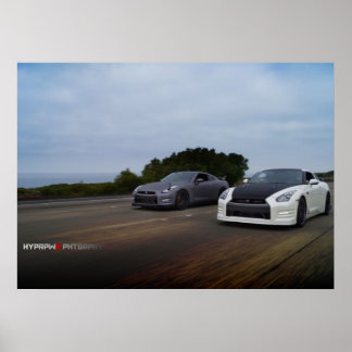 Póster "Dual" 2 Nissan R35 sobre PCH