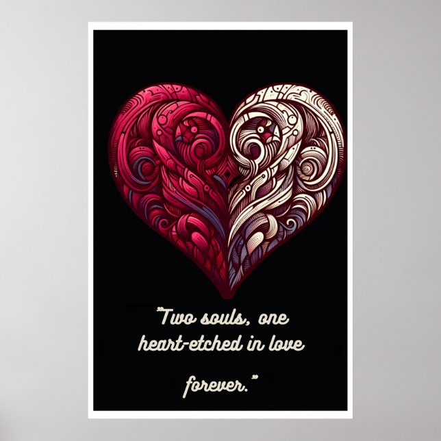 Póster "Dualidad de amor: Conexión eterna" (Frente)