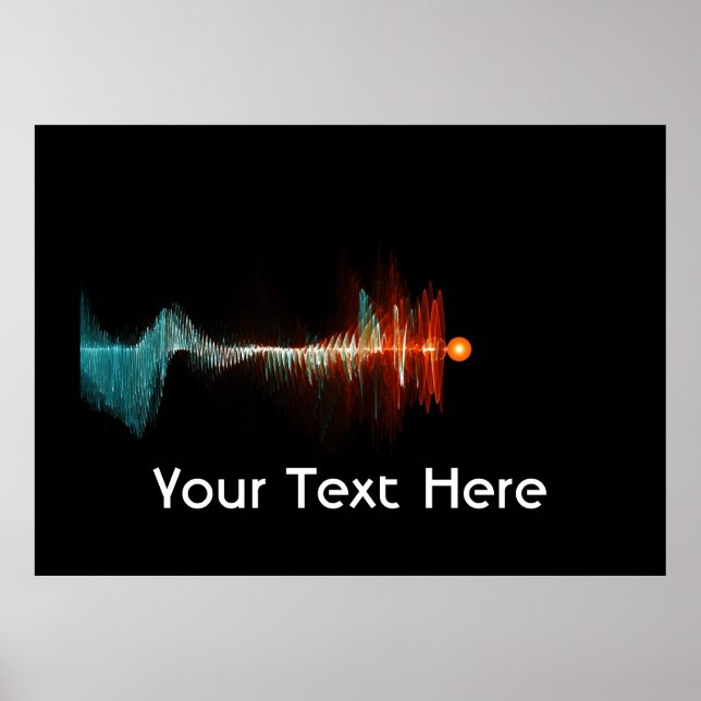 Póster Dualidad de onda de partículas (Frente)