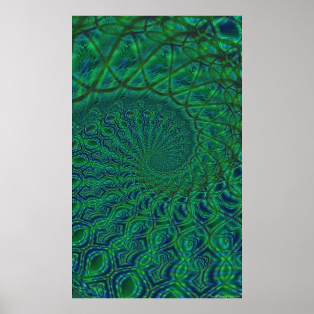 Póster Dualidad espiral orgánica (Frente)
