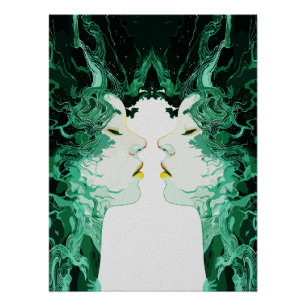 Póster Dualidad Etérea – Reflexión Surrealista en el Espe