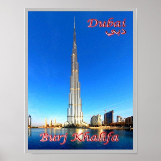 Póster Dubai - Burj Khalifa - (Frente)