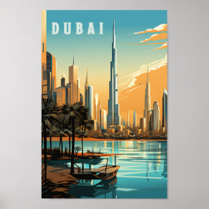 Póster Dubai, Emiratos Árabes Unidos