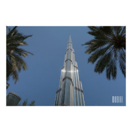 Póster Dubái Emiratos Árabes Unidos Burj Khalifa