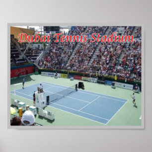 Póster Dubai - Estadio de Tenis -