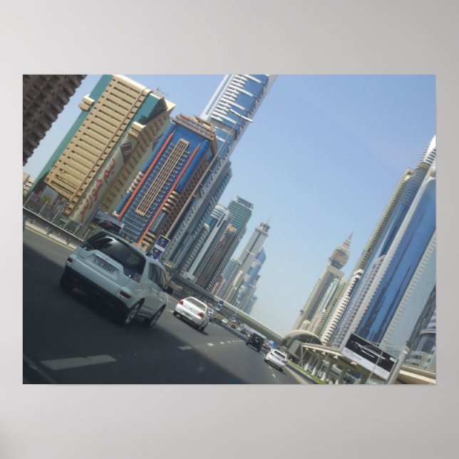 Póster Dubai High, Emiratos Árabes Unidos (Frente)