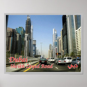 Póster Dubai - Sheikh Zayed Road -