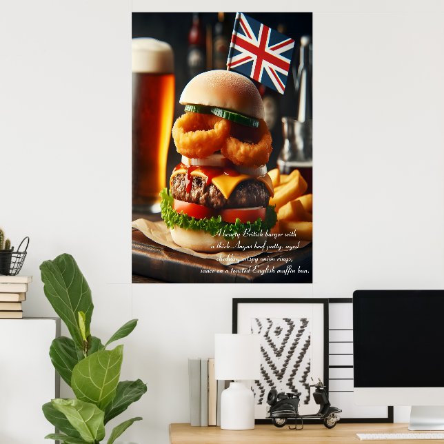 Póster Dublin Delight Burger 24x36 (Oficina en casa)