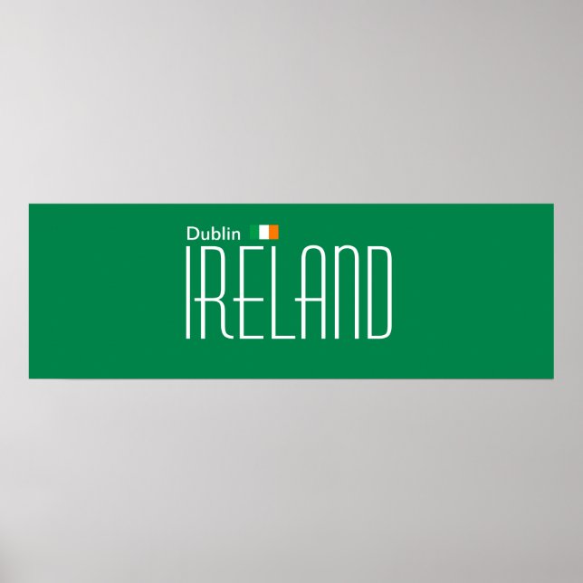 Póster Dublín, Poster de Irlanda (Frente)