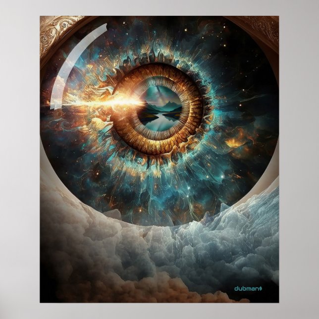 Póster Dubman Designs: Ojo de Dios, Río de Esperanza (Frente)