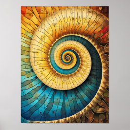 Póster Dubman Designs: Proporción Áurea, Fibonacci Brilla