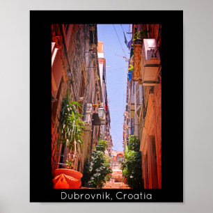 Póster Dubrovnik dentro de las antiguas murallas de la ci
