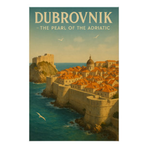 PÓSTER DUBROVNIK — LA PERLA DEL ADRIÁTICO