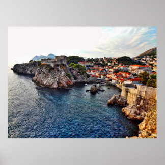 Póster Dubrovnik, Poster del Castillo de Croacia