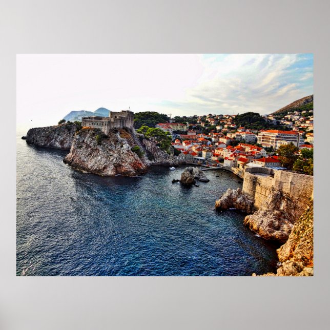 Póster Dubrovnik, Poster del Castillo de Croacia (Frente)