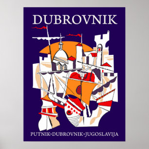 Póster Dubrovnik, Yugoslavia