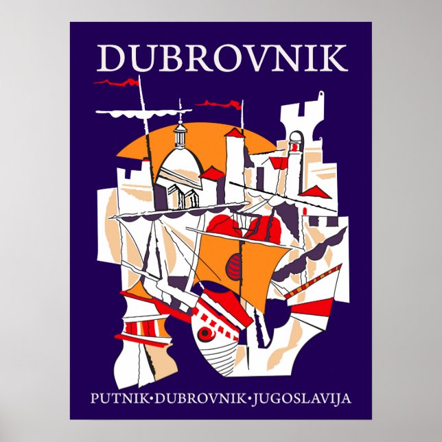 Póster Dubrovnik, Yugoslavia (Frente)
