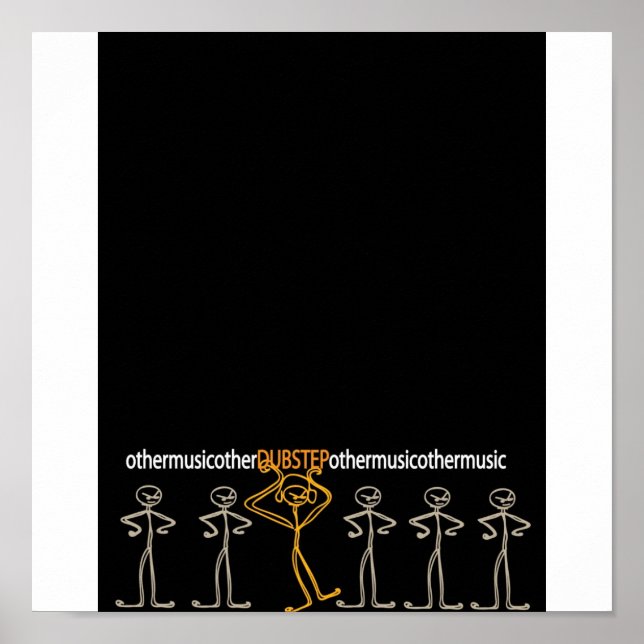 Póster dubstep y otros tipos de música (Frente)