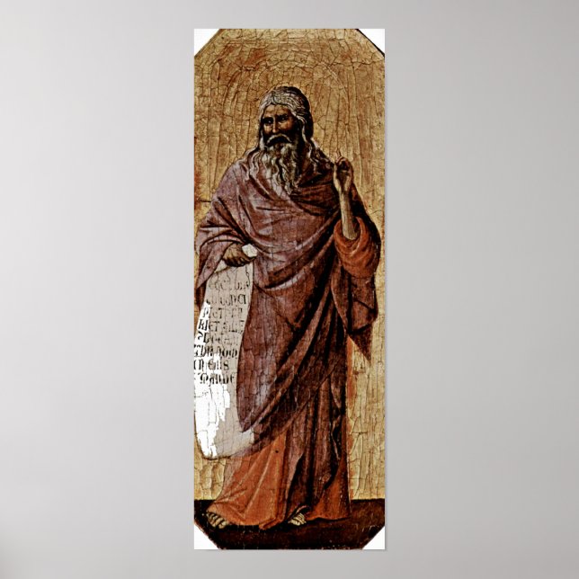 Póster Duccio de Buoninsegna - Profeta Isaías (Frente)