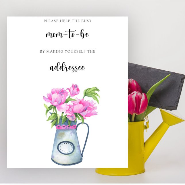 Póster Ducha de bebé acuarela - Ayuda a la futura madre o (Subido por el creador)