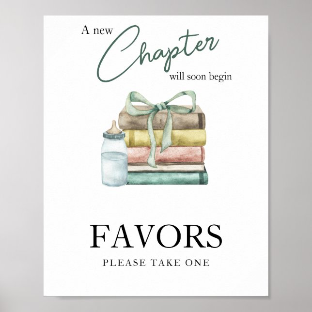 Póster Ducha de bebé capítulo - Favores (Frente)