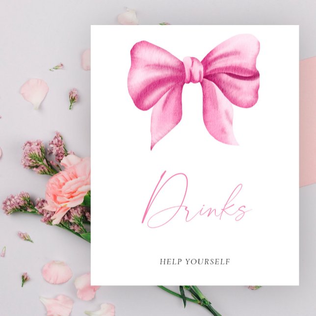 Póster Ducha de bebé con arco rosado - Poster de bebidas (Subido por el creador)