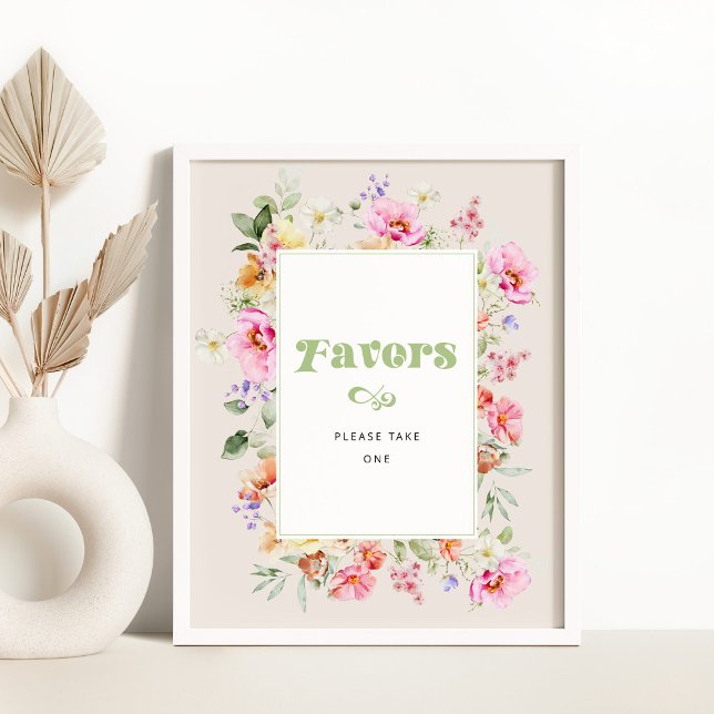 Póster Ducha de bebé con flores silvestres Favors (Subido por el creador)