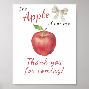 Póster Ducha de bebé de Apple - Gracias por venir