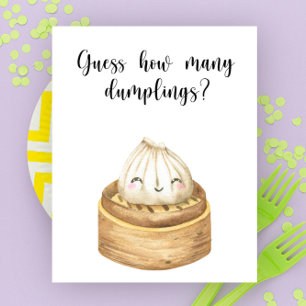 Póster Ducha de bebé de bolas de bolas de bolas chinas - 