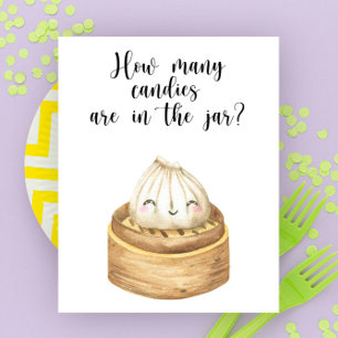 Póster Ducha de bebé de bolas de volante china - cuántos 